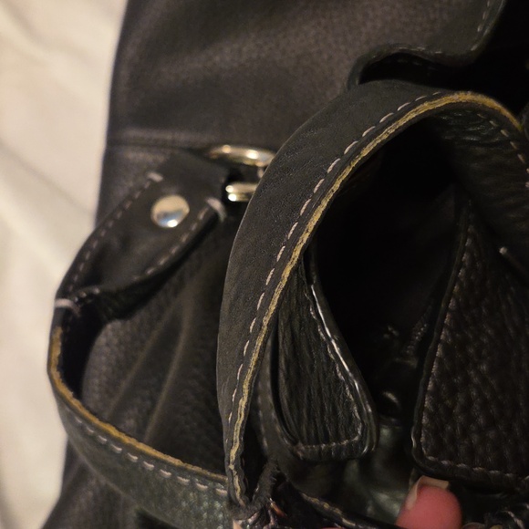 Coach Black Pebbled Leather Penelope Shoulder Bag - Picture 12 of 13